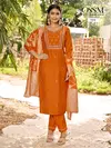 Monalisa Vol 5 By Ossm Viscos Kurti With Bottom Dupatta Wholesalers In Delhi